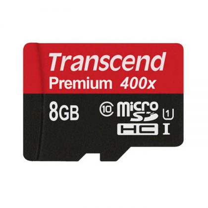 مموری میکرو Transcend Class10 U1 400x 60MB/S 8GB
