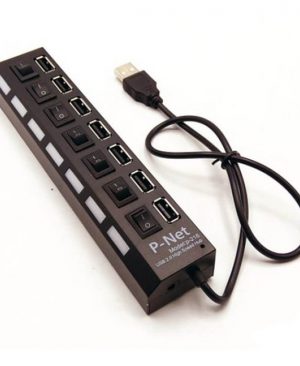 هاب USB کلیددار 7 پورت P-net P-216