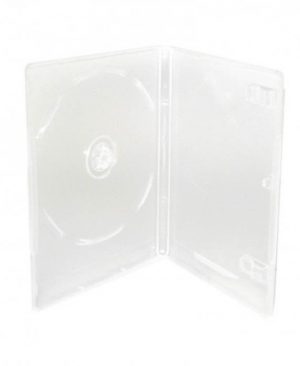 قاب DVD تکی شفاف کریستال 14mm