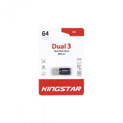 فلش مموری کینگ استار KingStar S30 OTG USB 3.1 64GB