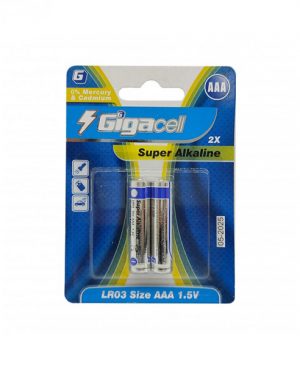 باتری نیم قلمی آلکالاین گیکاسل Gigacell LR03