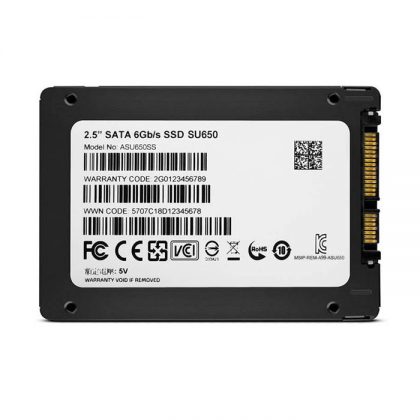 حافظه SSD اینترنال ای دیتا ADATA SU650 120GB